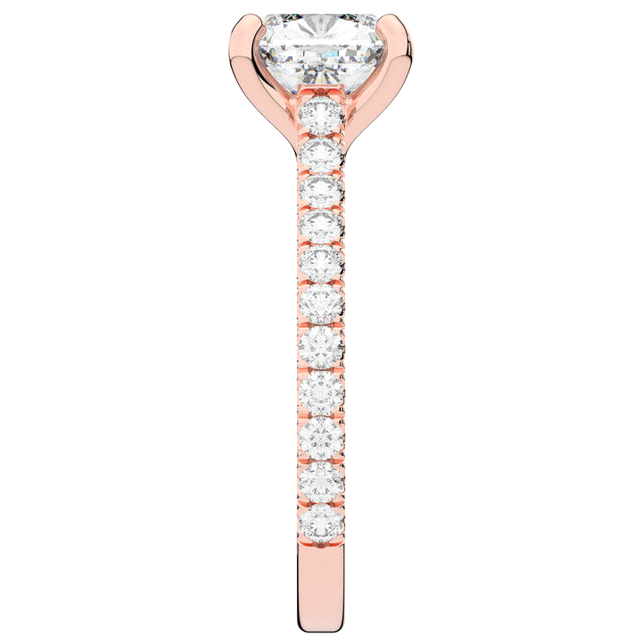 2.40CT.TW CUSHION LAB DIAMOND ENGAGEMENT RING - Nazarelle