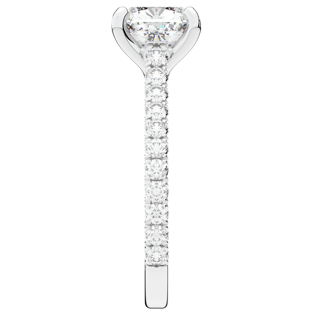 2.40CT.TW CUSHION LAB DIAMOND ENGAGEMENT RING - Nazarelle