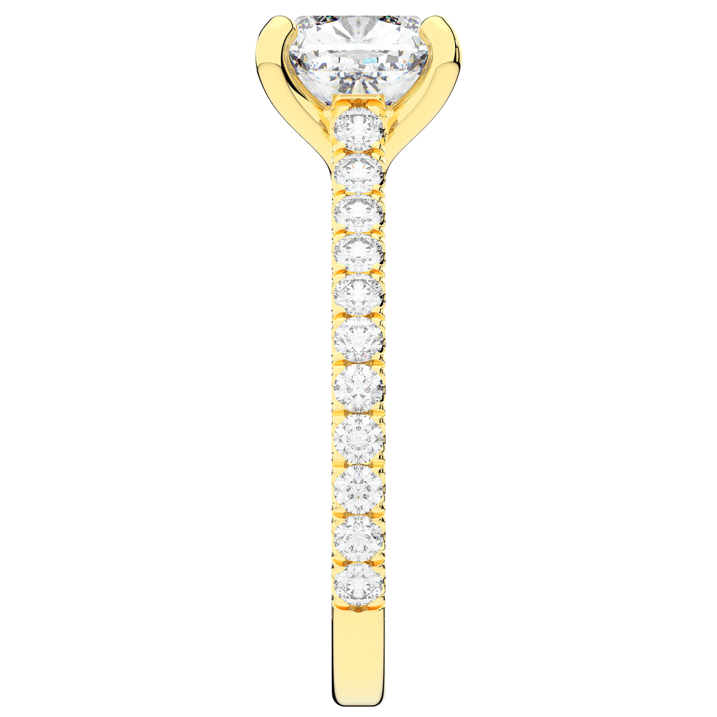 2.40CT.TW CUSHION LAB DIAMOND ENGAGEMENT RING - Nazarelle