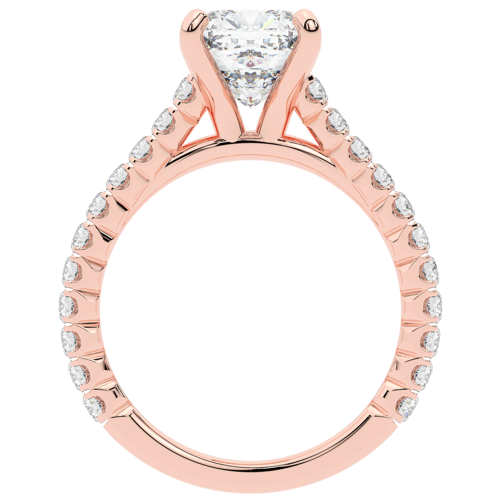2.40CT.TW CUSHION LAB DIAMOND ENGAGEMENT RING - Nazarelle