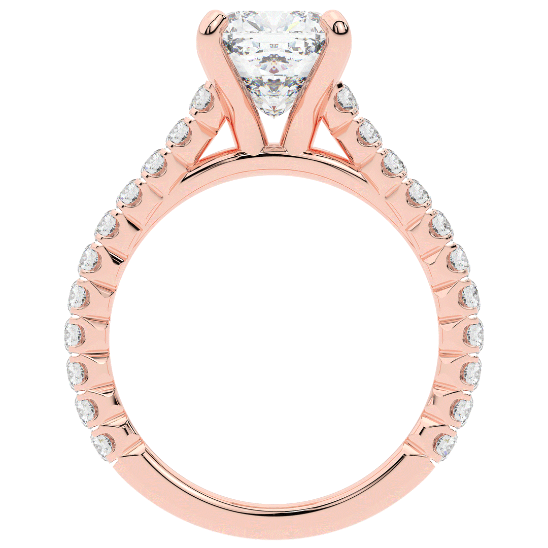 2.40CT.TW CUSHION LAB DIAMOND ENGAGEMENT RING - Nazarelle