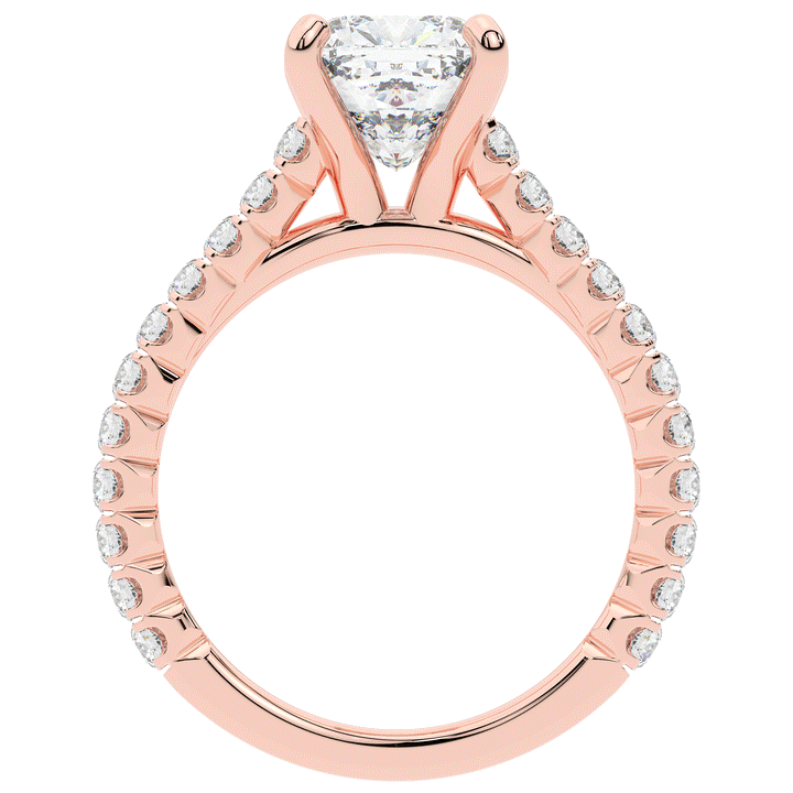 2.40CT.TW CUSHION LAB DIAMOND ENGAGEMENT RING - Nazarelle