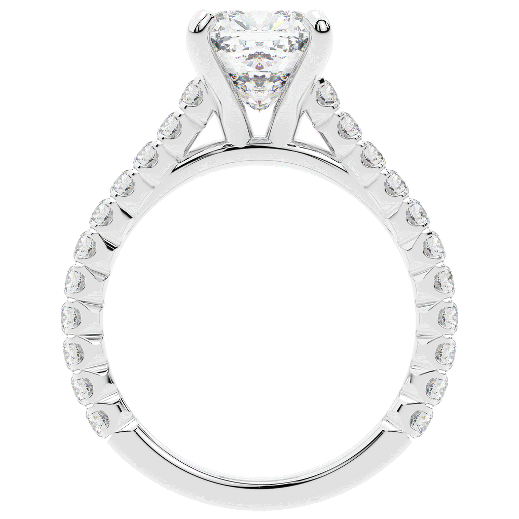 2.40CT.TW CUSHION LAB DIAMOND ENGAGEMENT RING - Nazarelle