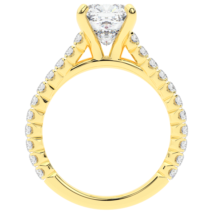 2.40CT.TW CUSHION LAB DIAMOND ENGAGEMENT RING - Nazarelle