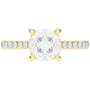 2.40CT.TW CUSHION LAB DIAMOND ENGAGEMENT RING - Nazarelle