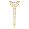 2.70CT.TW EMERALD CUT LAB DIAMOND SOLITAIRE ENGAGEMENT RING - Nazarelle