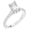 2.70CT.TW EMERALD CUT LAB DIAMOND SOLITAIRE ENGAGEMENT RING - Nazarelle