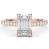 2.70CT.TW EMERALD CUT LAB DIAMOND SOLITAIRE ENGAGEMENT RING - Nazarelle