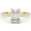 2.70CT.TW EMERALD CUT LAB DIAMOND SOLITAIRE ENGAGEMENT RING - Nazarelle