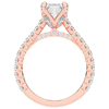 2.70CT.TW EMERALD CUT LAB DIAMOND SOLITAIRE ENGAGEMENT RING - Nazarelle
