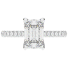 2.70CT.TW EMERALD CUT LAB DIAMOND SOLITAIRE ENGAGEMENT RING - Nazarelle