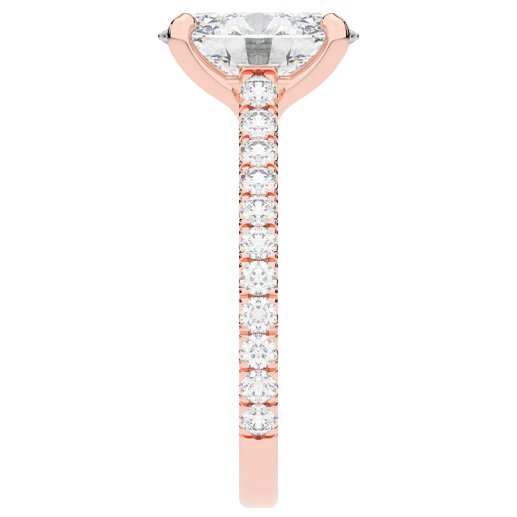 2.40CT.TW OVAL LAB DIAMOND ENGAGEMENT RING - Nazarelle