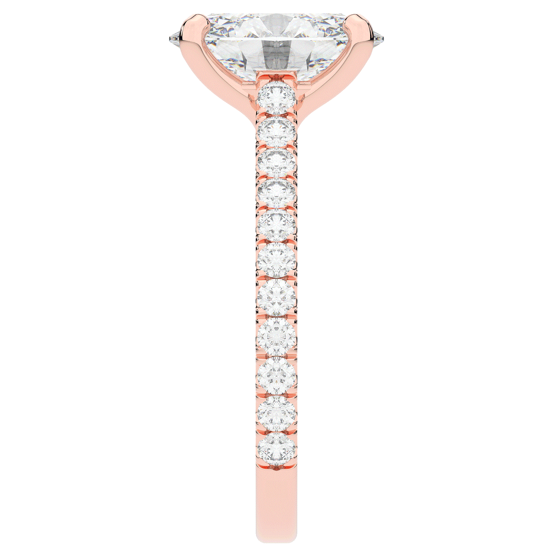 2.40CT.TW OVAL LAB DIAMOND ENGAGEMENT RING - Nazarelle