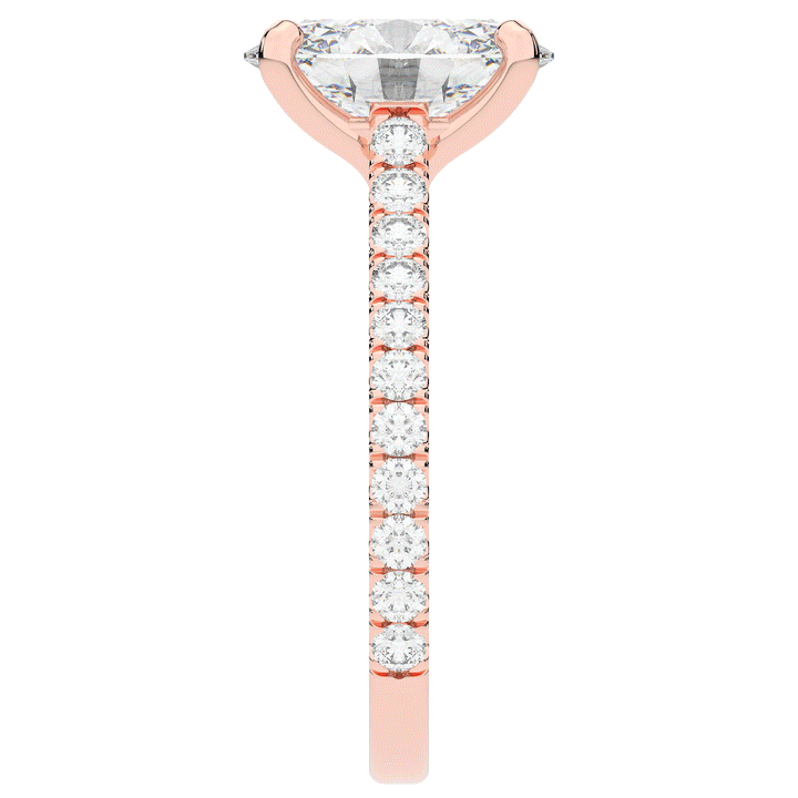 2.40CT.TW OVAL LAB DIAMOND ENGAGEMENT RING - Nazarelle
