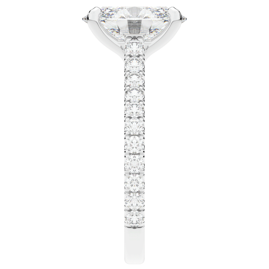 2.40CT.TW OVAL LAB DIAMOND ENGAGEMENT RING - Nazarelle