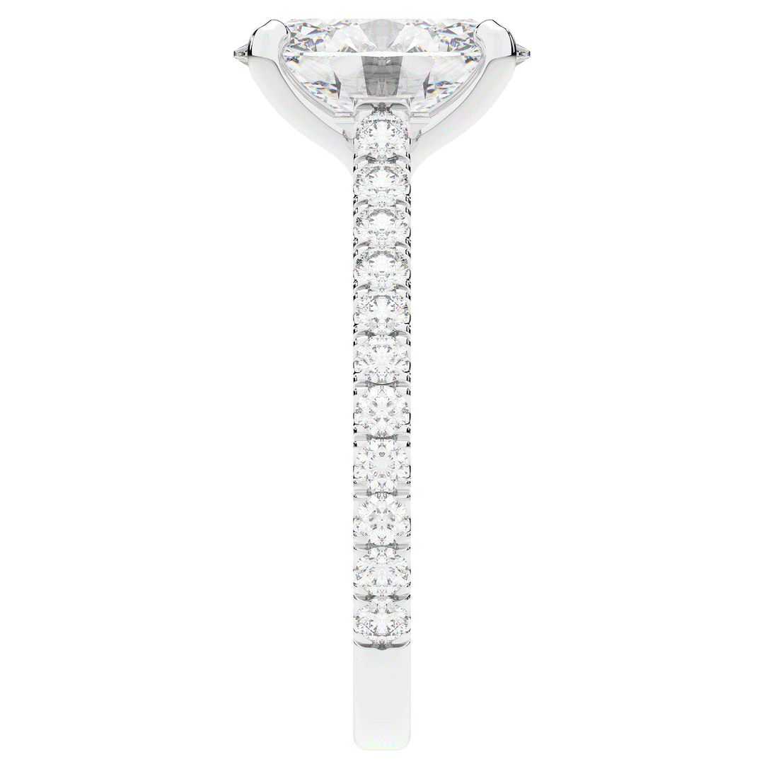 2.40CT.TW OVAL LAB DIAMOND ENGAGEMENT RING - Nazarelle