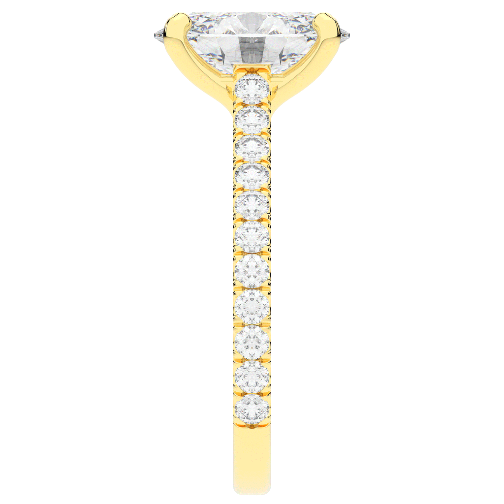 2.40CT.TW OVAL LAB DIAMOND ENGAGEMENT RING - Nazarelle