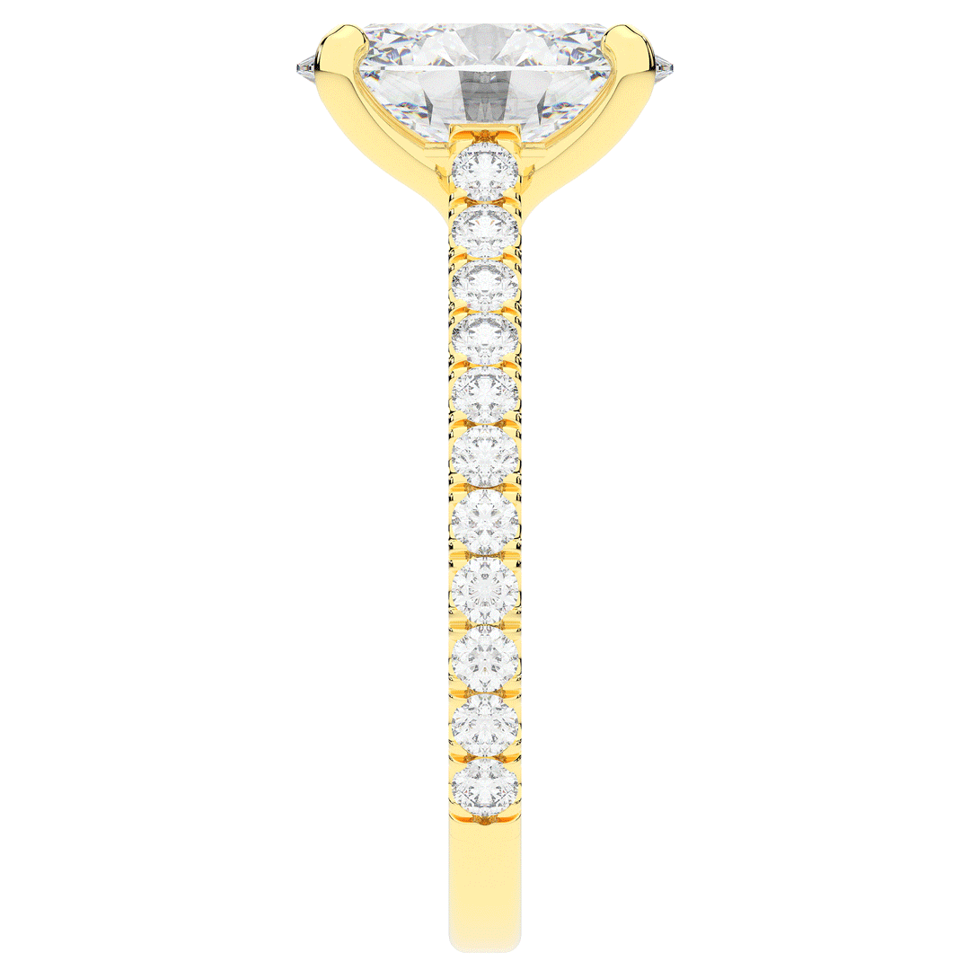2.40CT.TW OVAL LAB DIAMOND ENGAGEMENT RING - Nazarelle