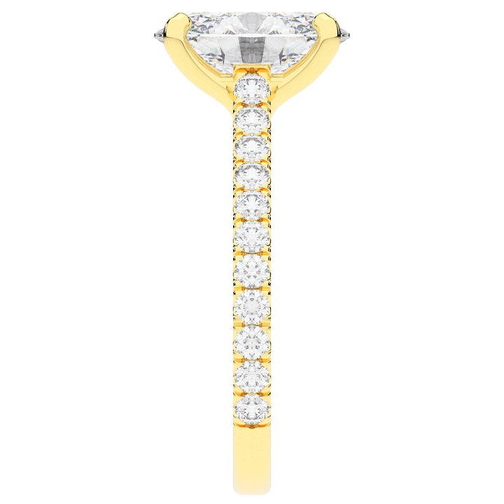 2.40CT.TW OVAL LAB DIAMOND ENGAGEMENT RING - Nazarelle