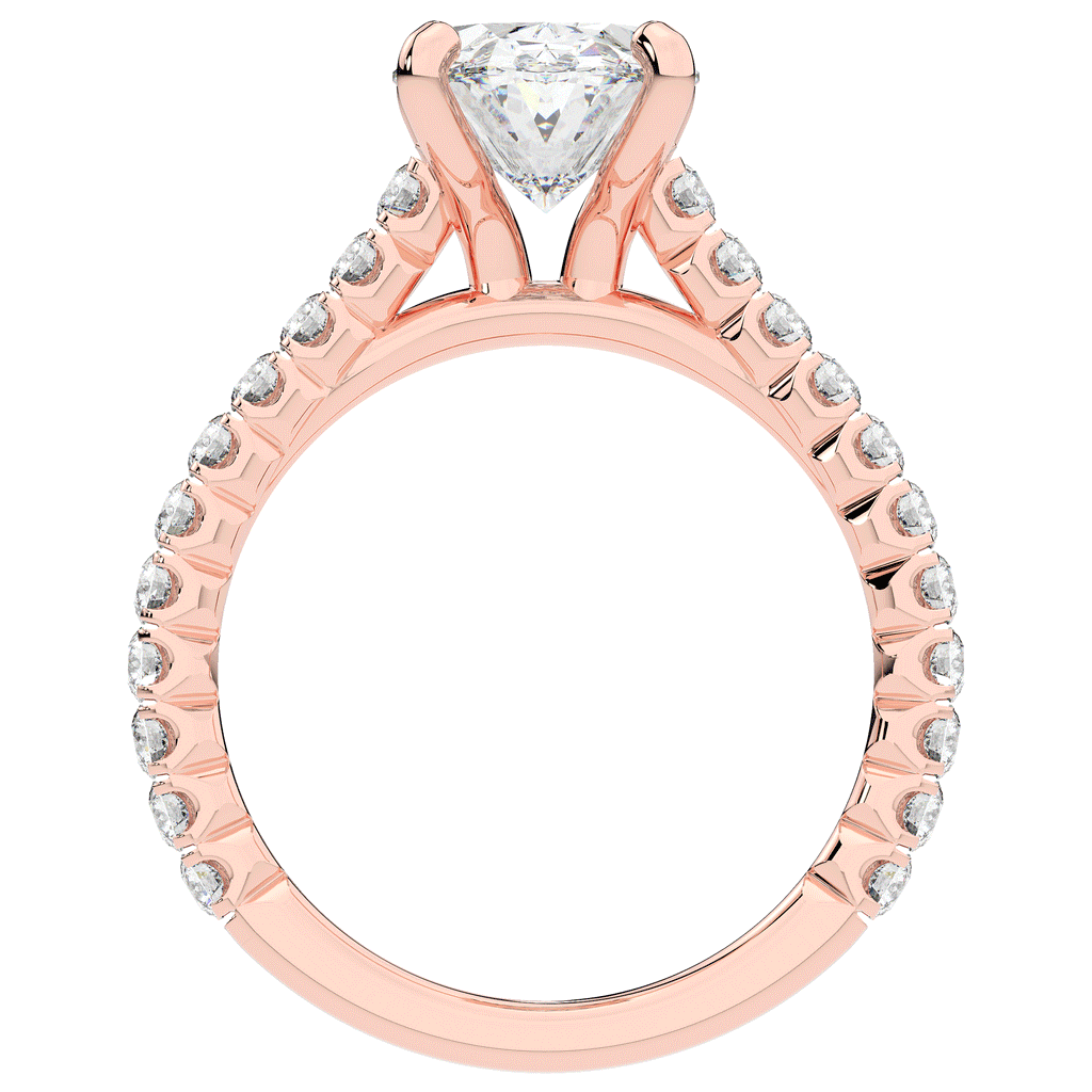 2.40CT.TW OVAL LAB DIAMOND ENGAGEMENT RING - Nazarelle