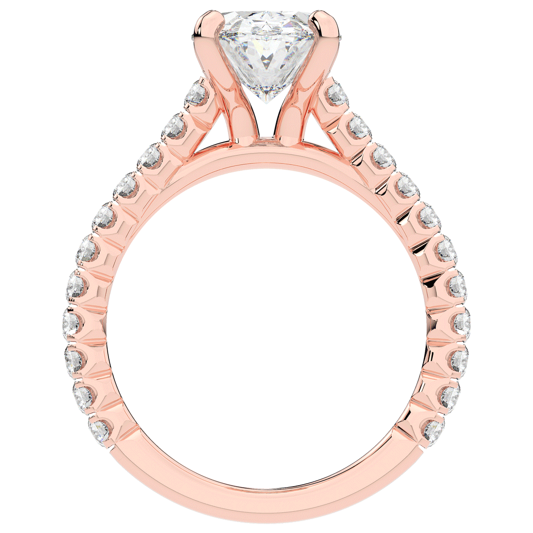 2.40CT.TW OVAL LAB DIAMOND ENGAGEMENT RING - Nazarelle