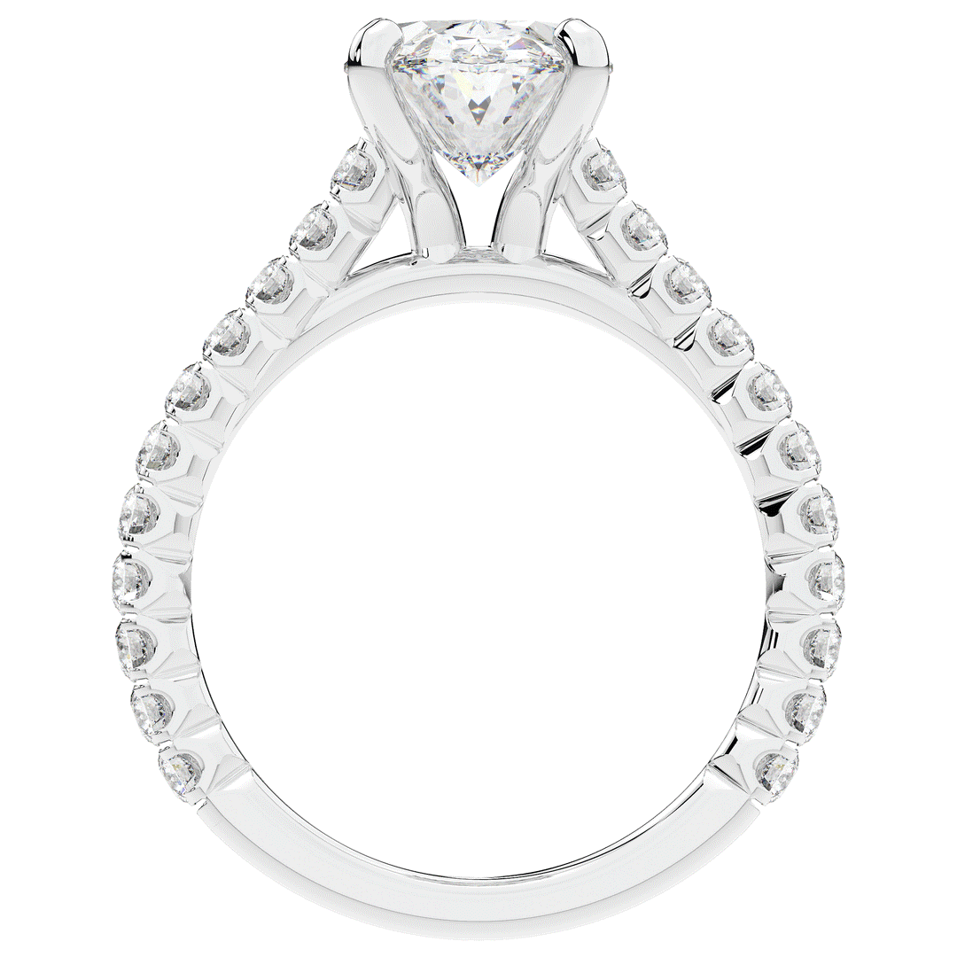 2.40CT.TW OVAL LAB DIAMOND ENGAGEMENT RING - Nazarelle