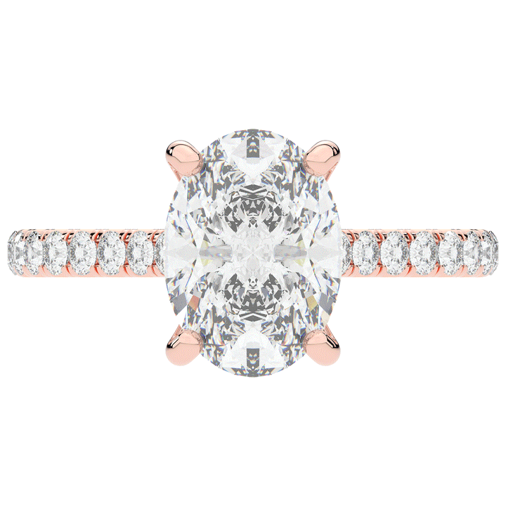2.40CT.TW OVAL LAB DIAMOND ENGAGEMENT RING - Nazarelle