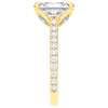 2.70CT.TW RADIANT LAB DIAMOND SOLITAIRE ENGAGEMENT RING - Nazarelle