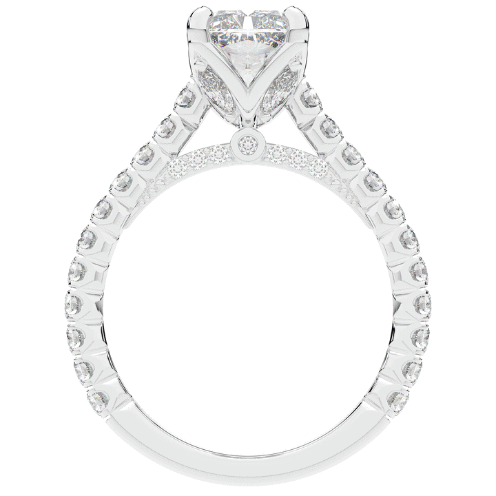 2.70CT.TW RADIANT LAB DIAMOND SOLITAIRE ENGAGEMENT RING - Nazarelle