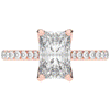 2.70CT.TW RADIANT LAB DIAMOND SOLITAIRE ENGAGEMENT RING - Nazarelle