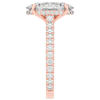 4.70CT.TW OVAL LAB DIAMOND UNDERHALO SOLITAIRE ENGAGEMENT RING - Nazarelle