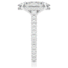 4.70CT.TW OVAL LAB DIAMOND UNDERHALO SOLITAIRE ENGAGEMENT RING - Nazarelle