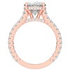 4.70CT.TW OVAL LAB DIAMOND UNDERHALO SOLITAIRE ENGAGEMENT RING - Nazarelle