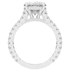4.70CT.TW OVAL LAB DIAMOND UNDERHALO SOLITAIRE ENGAGEMENT RING - Nazarelle