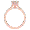 2.50CT.TW PEAR LAB DIAMOND UNDERHALO SOLITAIRE ENGAGEMENT RING - Nazarelle
