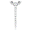 3.50CT.TW EMERALD CUT LAB DIAMOND UNDERHALO SOLITAIRE ENGAGEMENT RING - Nazarelle