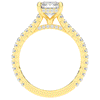 3.50CT.TW EMERALD CUT LAB DIAMOND UNDERHALO SOLITAIRE ENGAGEMENT RING - Nazarelle