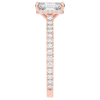2.10CT.TW EMERALD CUT LAB DIAMOND UNDERHALO SOLITAIRE ENGAGEMENT RING - Nazarelle