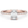 2.10CT.TW EMERALD CUT LAB DIAMOND UNDERHALO SOLITAIRE ENGAGEMENT RING - Nazarelle