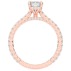 2.10CT.TW EMERALD CUT LAB DIAMOND UNDERHALO SOLITAIRE ENGAGEMENT RING - Nazarelle