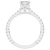 2.10CT.TW EMERALD CUT LAB DIAMOND UNDERHALO SOLITAIRE ENGAGEMENT RING - Nazarelle
