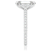3.50CT.TW EMERALD CUT LAB DIAMOND UNDERHALO SOLITAIRE TWO TONE ENGAGEMENT RING - Nazarelle