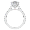 4.60CT.TW PEAR LAB DIAMOND UNDERHALO SOLITAIRE ENGAGEMENT RING - Nazarelle