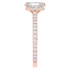 2.10CT.TW RADIANT LAB DIAMOND UNDERHALO SOLITAIRE ENGAGEMENT RING - Nazarelle