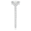 2.10CT.TW RADIANT LAB DIAMOND UNDERHALO SOLITAIRE ENGAGEMENT RING - Nazarelle