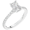 2.10CT.TW RADIANT LAB DIAMOND UNDERHALO SOLITAIRE ENGAGEMENT RING - Nazarelle