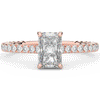 2.10CT.TW RADIANT LAB DIAMOND UNDERHALO SOLITAIRE ENGAGEMENT RING - Nazarelle