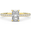 2.10CT.TW RADIANT LAB DIAMOND UNDERHALO SOLITAIRE ENGAGEMENT RING - Nazarelle