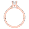 2.10CT.TW RADIANT LAB DIAMOND UNDERHALO SOLITAIRE ENGAGEMENT RING - Nazarelle