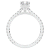 2.10CT.TW RADIANT LAB DIAMOND UNDERHALO SOLITAIRE ENGAGEMENT RING - Nazarelle